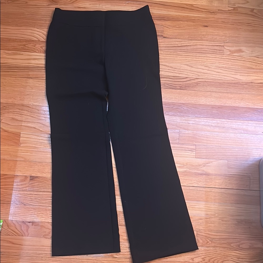 Black Wide Leg Dress Pants with Relaxed Fit